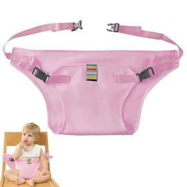 PYRUVAE High Chair Straps, Baby Seat Belt, Tripp Trapp Strap, Baby Dining Room Chair Safety Belt, Adjustable High Chair Strap for Toddlers (Pink)