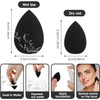 6Pcs Black Mini Makeup Sponge, Small Beauty Sponge Blender Set