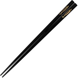 Sunlife H-06158 Chopsticks, Dishwasher Safe, Adult, Long, 9.1 inches (23 cm), Goldfish, Natural Wood, Black, Made in Japan