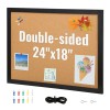 24 X 18 Inches Double-Sided Cork Board MDF Sticker Frame