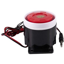 Continuous Sound Decibel Piezo Buzzer IC Alarm Speaker DC 12V 120db Black+Red AD