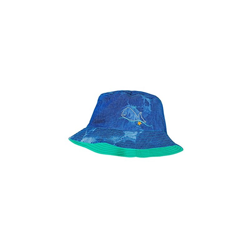 maximo Baby-Jungen Hut Wal Reversible Mütze, Mehrfarbig (Dunkeljeans/Aqua 6370), 49