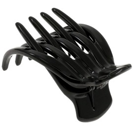 Camila Paris CP3541 French Flat Hair Clips for Women, 2" Small Flat Claw Clips, Sleek Curved Design Side Slide Hair Clip for Girl, Non Slip Grip Styling Jaw Accessories for Women, Made in France