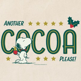 CafePress Snoopy Another Cocoa Please Reusable Natural Beige Canvas Shopping Bag