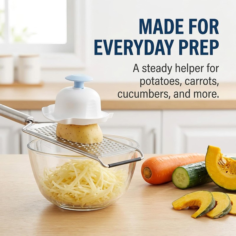 Mandoline Slicer Guard with Non-Slip Grip and Cut-Resistant Protection, Universal