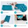 Bangp Upgrade Round Ice Cube Tray with Lid and Bin,2
