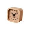 KATOMOKU Muku Mini Clock KM-25BK Corner Black Wooden Table Clock