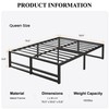 SHA CERLIN Queen Size Metal Bed Frame, 14 Inch Heavy