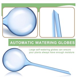 Himtop Plant Self Watering,Plant Watering Globes Glass Water Bulbs For Plants,6pcs 1.96inch S Size Automatic PVC Watering Globes（yellow&blue） (（yellow&blue）)