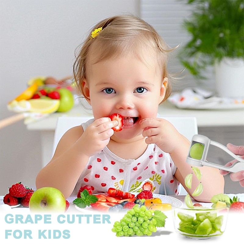 Gaodeding Grape Cutter, Baby Fruit Slicer, Salad Cutter,Grape;Cherry Tomato; Cherry;