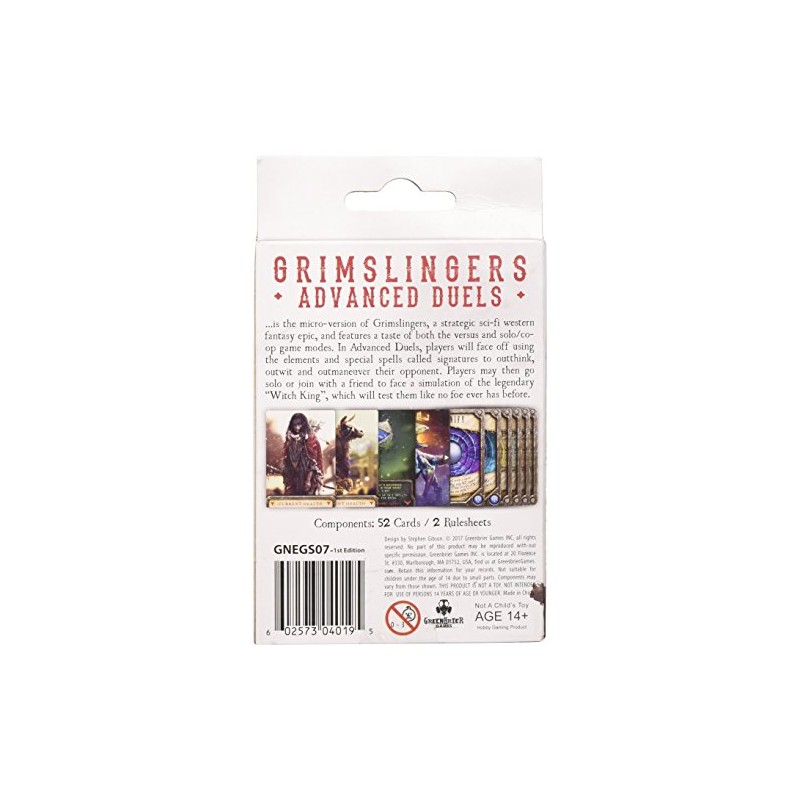 Greenbrier Games Grimslingers Advanced Duels