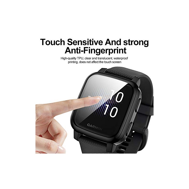 Suoman 3-Pack Screen Protector Case for Garmin Venu Sq/Venu Sq