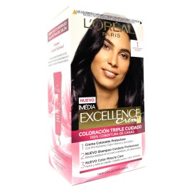 L'Oréal LOreal Paris Excellence Creme Permanent Hair Color Spanish Version # 1 NEGRO
