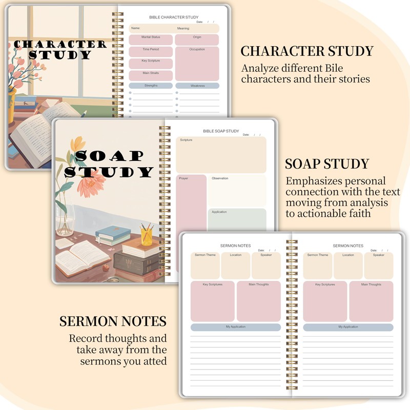 Bible Study Journal - Church Notes Journal - Soap Bible