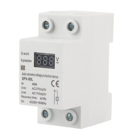 Sinotimer Protection Tele Rutore 2 ModuliDevice DIN Rail Bracket Protection 230V 40A Automatic Recovery Surge Under Voltage