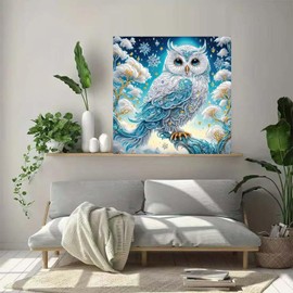 ZHUDENGXJL Special Shape Diamond Art Kits for Adults Beginners, 5D Diamond Painting Kits for Owl,DIY Gem Art Crystal Rhinestones Painting Kit for Adults Home Wall Decor 12 X 12inch