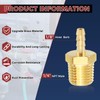 Kozelo Pack of 1 Brass Hose Barb Fittings Adapter Connector