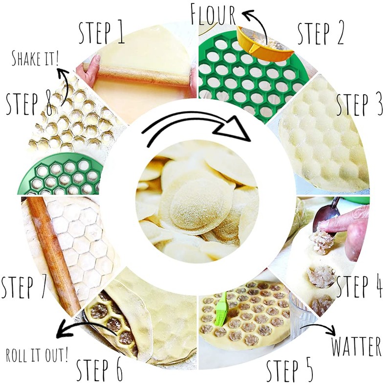 Dumpling Maker - Plastic Pelmeni Maker - Russian Ukrainian Dumpling