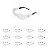 ATERET Protective Polycarbonate Safety Glasses w/TPR Coated Temples For Safety