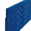 Modway MOD-6658-NAV Mercy Chevron Tufted Performance Velvet Twin Headboard, Navy