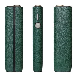 BOOFLYII Heated Cigarettes Case (Compatible with Iluma One/Iluma One), Leather, 360° Full Protection, Shockproof, Anti-Fingerprint, Portable, Stylish, Perfect Fit (Green)