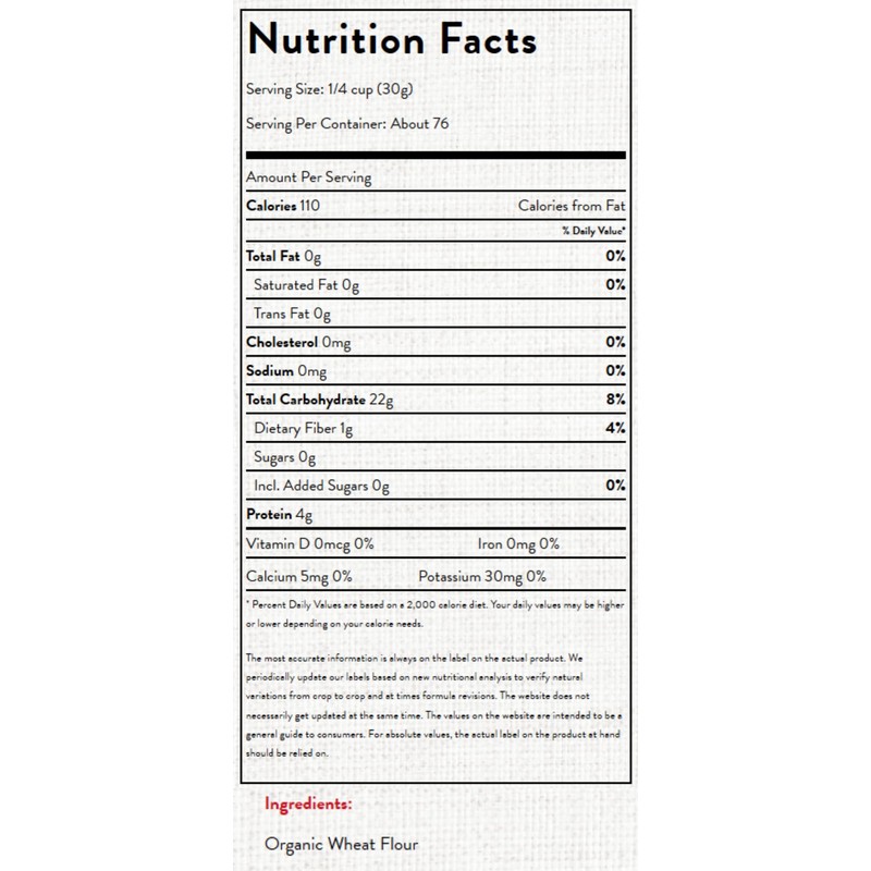 Arrowhead Mills Organic, Non-GMO, Unbleached Bread Flour, 5lb (Pack of