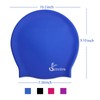 Extra Large Swim Cap for Kids Black Girls Aged 4