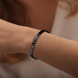 Don't Let The Hard Days Win Bracelet Be Kind of a B Tube Bracelet for Women Let Them Bracelet Inspirational Bracelet Braided Rope Bracelet Best Friend Bracelet Remember Who The F You are Bracelet