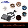 Rilfyzop Industrial Foot Pedal Switch AC 250V,15A,NO/NC Dual Mode,Dustproof and
