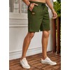 Jmierr Men's Summer Chino Shorts, Cotton, Elastic Waist, with Pockets,