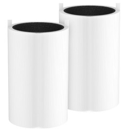 3210/411 Replacement Filter Compatible with Blueair Blue Pure 3210/411 Air Purifier, 2-in-1 True HEPA with High Efficiency, Particle and Activated Carbon, 2 Pack