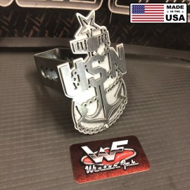 WinterFab US Navy Senior Chief Insignia Two Layer Hitch Cover 1/8" Steel - USN Military