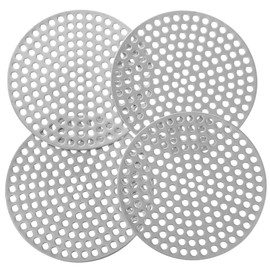 WHAMVOX 4Pcs Stainless Steel Sink Drain Covers Bathroom Kitchen Hair Catcher Shower Clogging Strainer for Sinks Bathtubs and Wash Basins