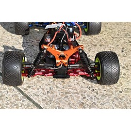 5pc Set Upgrades Aluminum Rear Damper Mount LOSI 1/18 2WD Mini-T 2.0 LOS01015 RC Cars by GPM (Silver)