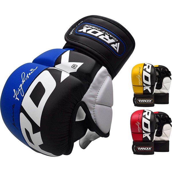 RDX GGR-T6 Open Finger Gloves [EMMAA Certified] Grappling Gloves, MMA
