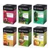 STASH Green Tea Variety Pack – Caffeinated, 6 Boxes of