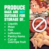 Ziploc Food Storage Produce Bags, Seal Top to Keep and