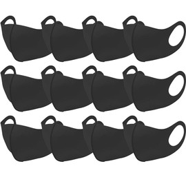 ORIENEX Mask, 3D Fit Mask, 12 Pieces, Sports Mask, No Suffocation, Cloth Mask, 4 Sizes to Choose from, Washable, Pollen Protection, UV Protection, Reusable, Small Face, Quick Drying, Unisex, Color