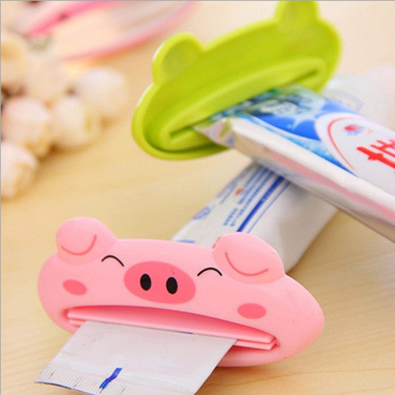 Toothpaste Extruder Bathroom Home Tube Rolling Holder Squeezer Easy Cartoon