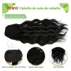 Coletas De Cabello Postizas Extensione Cabello Natural 24pLG