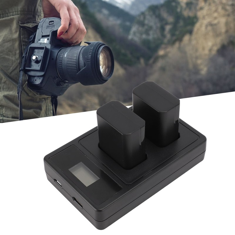 NP FW50 Camera Battery 7.2V 1850mAh with Dual USB LED