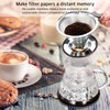 FOXAS Pour Over Coffee Filter Dripper, Reusable Stainless Steel Metal