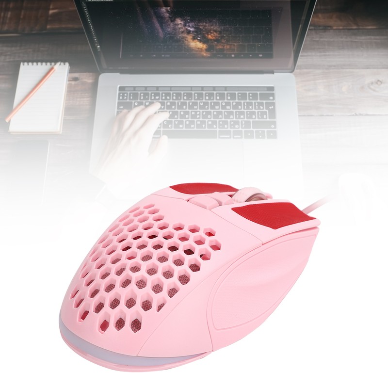 Wired Mouse 6400DPI with 6 Color Changing Backlight for PC