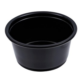 Boardwalk BWKPRTN2BL 2 oz. Polypropylene Souffle/Portion Cups - Black (2500/Carton)