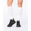 2XU Unisex X COMPRESSION CALF SLEEVES Compression Calf Sleeve White/White