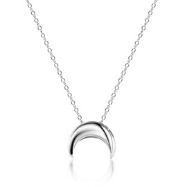 ALEXCRAFT Women's Necklace 925 Silver with Cubic Zirconia Silver Chain Women Men Gifts for Women Girlfriend Girls, Sterling silver