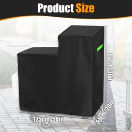 Fryer Cover for Bayou Classic700-701/700-704 600D Oxford Cloth Outdoor Deep Fryer Cover for 4 Gallon Deep Fryer with Cart Shelf, Waterproof, UV Resistant, Windproof