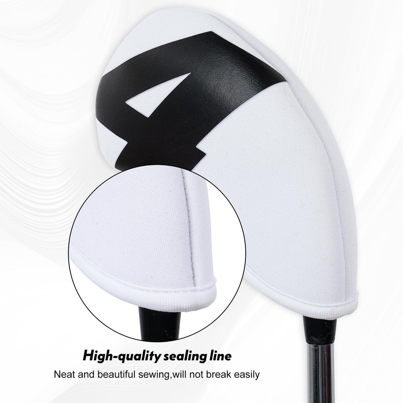Golf Iron Club Head Covers Men 10Pcs Set for Right-hand
