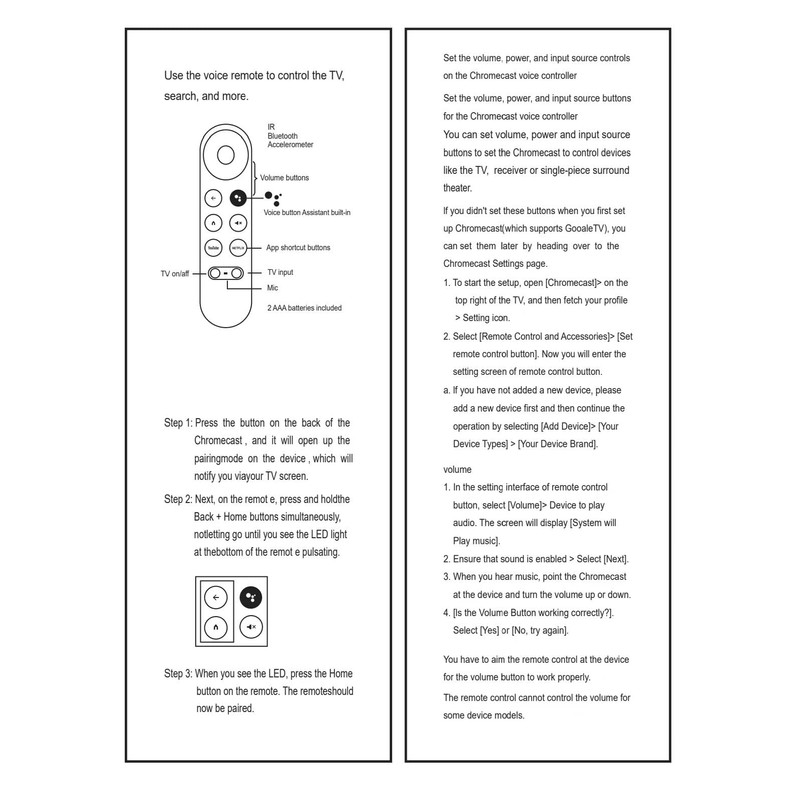 Upgrade Voice Remote for Google Chromecast 4k Snow TV, G9N9N