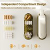 Pill Organiser Travel Pill Box Portable Medication Organizer 4 Compartments